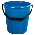 Ведро 12 л, без крышки, пластиковое, пищевое, с узором, цвет синий, мерная шкала, LAIMA, 603894 603894