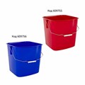 Ведро УНИВЕРСАЛЬНОЕ 25 л, КРАСНОЕ, подходит для уборочных тележек, уборки, хранения, пластик, 609755, 25EC/5 609755