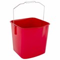 Ведро УНИВЕРСАЛЬНОЕ 25 л, КРАСНОЕ, подходит для уборочных тележек, уборки, хранения, пластик, 609755, 25EC/5 609755