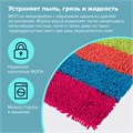 Насадка МОП КОМПЛЕКТ 4 шт., УНИВЕРСАЛЬНАЯ для швабр 38-42 см (ТИП К), микрофибра букли/синель, LAIMA, 607460 607460