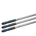 Черенок рукоятка для уборочного инвентаря 150 см, без резьбы, 4 цветных кольца, ТИП B (d=2,5 см), алюминий, VILEDA 602114