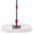 Швабра-рамка для СУХОЙ УБОРКИ, 40 см, телескопический черенок из нержавеющей стали 125 см, МОП хлопок, LAIMA, 603605 603605