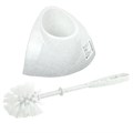 Ерш для унитаза с подставкой, угловой, "Блеск", белый мрамор, IDEA, М 5012 601319