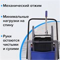 Тележка уборочная BRABIX, 2 съемных ведра 17 л, механический отжим, пластиковый каркас, 606660 606660