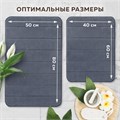 Комплект ковриков MEMORY EFFECT для ванной 50х80 см и туалета 40х60 см темно-серый LAIMA HOME, 608448 608448