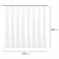 Штора для ванной комнаты CRYSTAL WALL с 3D-эффектом водонепроницаемая, 180х180 см, LAIMA HOME, 608451 608451