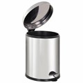 Ведро мусорное с педалью 12 литров "Classic Plus", ЗЕРКАЛЬНОЕ, нержавеющая сталь, со съемным внутренним ведром, LAIMA, ТУРЦИЯ, 608113 608113