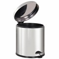 Ведро мусорное с педалью 20 литров "Classic Plus", ЗЕРКАЛЬНОЕ, нержавеющая сталь, со съемным внутренним ведром, LAIMA, ТУРЦИЯ, 608114 608114