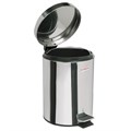 Ведро мусорное с педалью 3 литра "Classic", ЗЕРКАЛЬНОЕ, нержавеющая сталь, со съемным внутренним ведром, LAIMA, 604942 604942