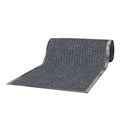 Коврик дорожка ворсовый влаго-грязезащита 1,2х15 м, толщина 7 мм, РЕБРИСТЫЙ, серый, В РУЛОНЕ, LAIMA, 602881 602881