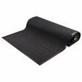 Коврик дорожка ворсовый влаго-грязезащита 1,2х15 м, толщина 7 мм, черный, В РУЛОНЕ, LAIMA, 602883 602883