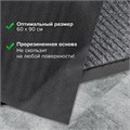 Коврик входной ворсовый влаго-грязезащитный 60х90 см, толщина 7 мм, ребристый, серый, LAIMA, 602867 602867
