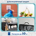 Крючки самоклеящиеся универсальные 6х6 см, КОМПЛЕКТ 20 шт., сталь + ПВХ, LAIMA Home, 608792 608792