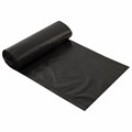 Мешки для мусора 240 л черные, в рулоне 10 шт., ПВД 30 мкм, 90x130 см, ЛЮБАША эконом, 608916 608916