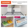 Самоклеящаяся пленка, алюминиевая фольга защитная для кухни/дома, 0,6х3 м, серебро, цветы, DASWERK, 607849 607849
