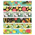 Закладки для книг МАГНИТНЫЕ, "FRUITS", набор 6 шт., 60x20 мм, BRAUBERG, 113160 113160