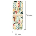 Закладки для книг МАГНИТНЫЕ, "LETTERS", набор 6 шт., 35x25 мм, BRAUBERG, 113166 113166