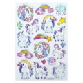 Наклейки гелевые "Единороги", многоразовые, с тиснением фольгой, 10х15 см, ЮНЛАНДИЯ, 661805 661805