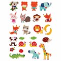 Наклейки из EVA "Зверушки", 24 штуки, ассорти, ЮНЛАНДИЯ, 662686 662686