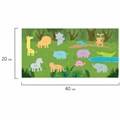 Наклейки обучающие тематические из EVA "Животные Африки", 20х40 см, многоразовые, ЮНЛАНДИЯ, 663770 663770