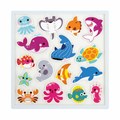 Наклейки обучающие тематические из EVA "Морские обитатели", 20х40 см, многоразовые, ЮНЛАНДИЯ, 663771 663771