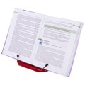 Подставка для книг и учебников BRAUBERG LINE, металлическая, красная, европодвес, 237965 237965