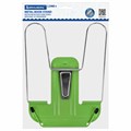 Подставка для книг и учебников BRAUBERG LINE+, металлическая, зеленая, европодвес, 238072 238072