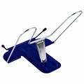 Подставка для книг и учебников BRAUBERG LINE+, металлическая, синяя, европодвес, 238071 238071