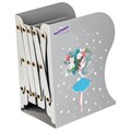 Подставка-держатель для книг и учебников ЮНЛАНДИЯ "Flower girl", раздвижная, металлическая, 237902 237902 - фото 248757