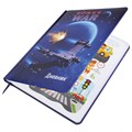 Дневник 1-4 класс 48 л., кожзам (твердая с поролоном), печать, наклейки, ЮНЛАНДИЯ, "Space War", 106185 106185