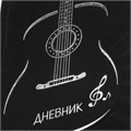 Дневник для музыкальной школы 140х210 мм, 48 л., обложка кожзам твердая, фольга, BRAUBERG, справочный материал, черный, 105502 105502