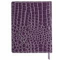 Дневник 1-11 класс 48 л., кожзам (твердая с поролоном), нашивка, BRAUBERG "CROCODILE", фиолетовый, 106211 106211