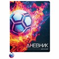 Дневник 1-11 класс 48 л., кожзам (твердая с поролоном), печать, ляссе с аппликацией, BRAUBERG, "Футбол", 107234 107234 - фото 253948