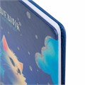 Дневник 1-11 класс 48 л., кожзам (твердая), печать, глиттер, ЮНЛАНДИЯ, "Котик", 106926 106926