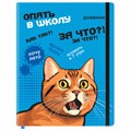 Дневник 1-11 класс 48 л., кожзам (твердая), печать, резинка, конверт, BRAUBERG, "Опять в школу", 107231 107231 - фото 254809