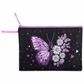 Папка для тетрадей BRAUBERG А4, 1 отделение, полиэстер, на молнии, с ручкой, "Flower butterfly", 271475 271475