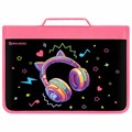 Папка на молнии BRAUBERG А4 с ручкой, с органайзером, 1 отделение, "Headphones", 273384 273384