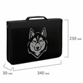 Папка на молнии BRAUBERG А4 с ручкой, с органайзером, 1 отделение, "Husky", 271450 271450