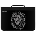 Папка на молнии BRAUBERG А4 с ручкой, с органайзером, 1 отделение, "Savage lion", 272218 272218