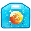 Папка-сумка ЮНЛАНДИЯ, 1 отделение, фетровые ручки, 34х30х11 см, "Moon fox", 270996 270996
