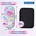 Пенал BRAUBERG, 1 отделение, 1 откидная планка, EVA 3D, 22х10х5 см, "Humster", 270702 270702