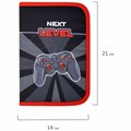 Пенал BRAUBERG, 1 отделение, 1 откидная планка, полиэстер, 21х14 см, "Next level", 270714 270714
