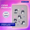 Пенал BRAUBERG, 1 отделение, полиэстер, 21х14 см, "Cat patches", 272327 272327