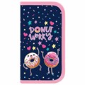 Пенал ПИФАГОР, 2 отделения, ламинированный картон, 19х11 см, "Comic donuts", 273482 273482
