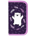 Пенал ПИФАГОР, 2 отделения, ламинированный картон, 19х11 см, "Happy bear", 272246 272246