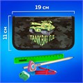 Пенал ПИФАГОР, 2 отделения, ламинированный картон, 19х11 см, "Tank", 270170 270170