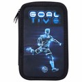 Пенал ПИФАГОР, 3 отделения, ламинированный картон, 19х11 см, "Goal", 271547 271547
