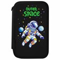 Пенал ПИФАГОР, 3 отделения, ламинированный картон, 19х11 см, "Outer space", 273488 273488