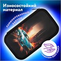Пенал ЮНЛАНДИЯ, 3 отделения, картон с эффектом soft-touch, 19х11 см, "Fire car", 272267 272267