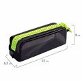 Пенал BRAUBERG с объемной "тракторной" молнией, 1 отделение, ПВХ, 22х8х6,5 см, "Neon green", 271564 271564